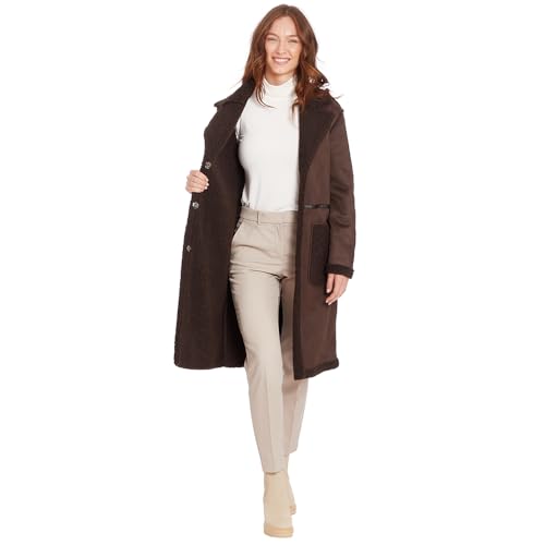 Frye Women's Faux Shearling Maxi Coat2