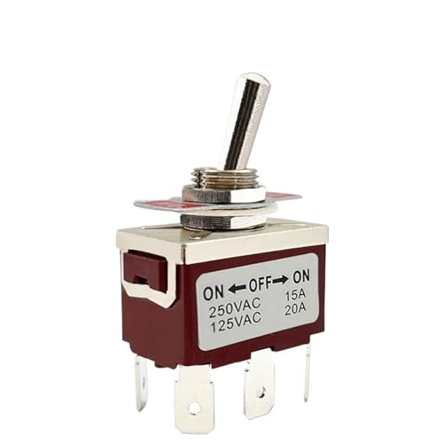 Interrupteur à bascule en acier inoxydable haute performance DPST DPDT 250V