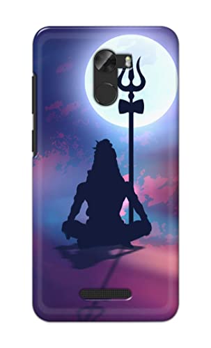 Image of Printed Hard Back Cover Case for Gionee A1 Lite Back Cover (Lord Shiva) -1302