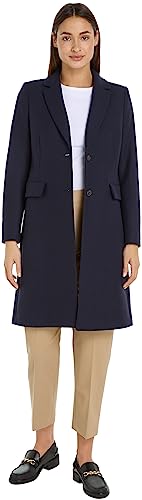 Tommy Hilfiger Damen Wool Blend Classic Coat WW0WW35926 Gewebte Mäntel,...