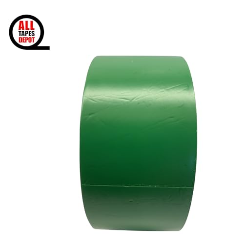 Image of All Tapes Depot Green Vinyl Pinstriping Tape, 2 inch x 36 Yards - Ideal for Pickleball Court Lines, Floor Marking, Crafts, Boats, Vehicles 2 inch X 36 YD, 1 ROLL Color Green