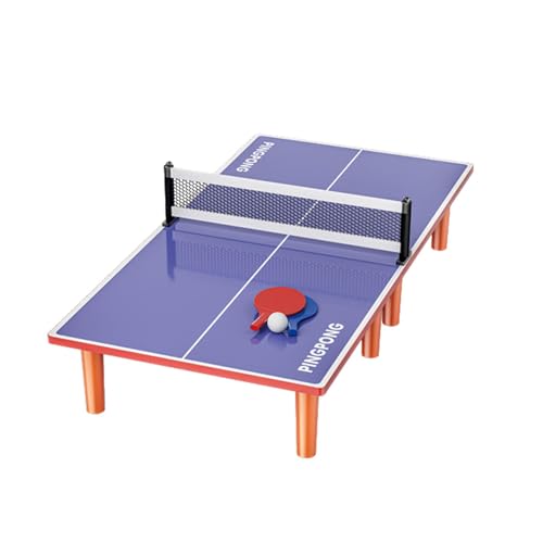 Mesa de pong, mesa de pong pequeña - Mesa de pong compacta plegable con 2 paletas y 1 pelota - Mesa de pong estable y resistente a la intemperie para niños y adultos
