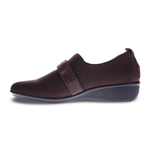 Image of Revere Genoa Women's Stretch Loafer - Elegant Adjustable Leather with Super Soft Stretch Upper and Contoured Removable Footbeds
