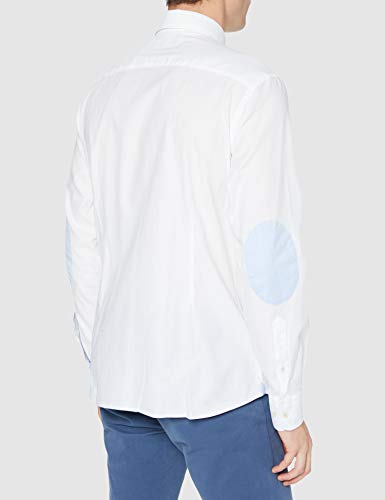 Hackett London Wht Texture Multi Trim Camicia