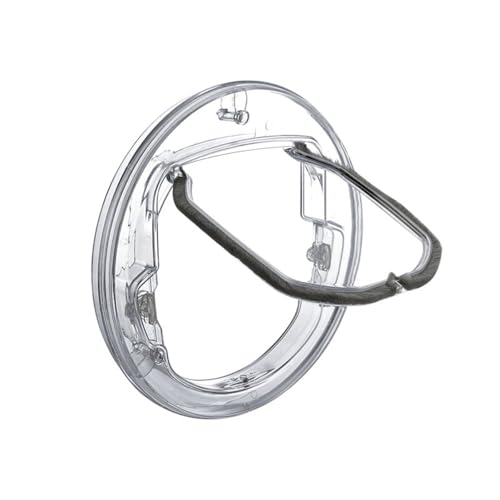 Gattaiola con Chiusura a 4 Vie, Porta per Piccoli Animali Domestici, Ideale per Finestre in Vetro, Foro di Accesso Libero, Resistente Alle Intemperie,Porta trasparente per gatti per animali domestici