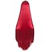 MapofBeauty 40 Inch/100 cm Fashion Straight Long Costume Anime Cosplay Anime Wig (Bright Red)