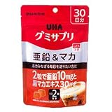 ＵＨＡ味覚糖 ＵＨＡグミサプリ亜鉛＆マカ３０日分×１０個