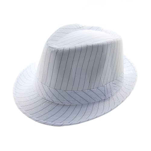 Chapeau britannique rétro pour homme finitions haut de gamme style jazz argento