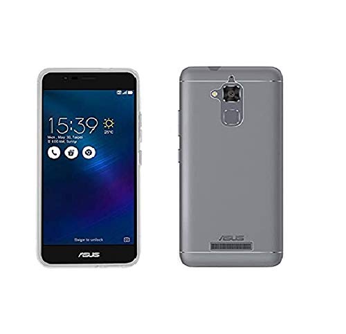 Image of COVERBLACK Rubber Silicone Back Cover for Asus Zenfone 3 Max ZC553KL - Transparent