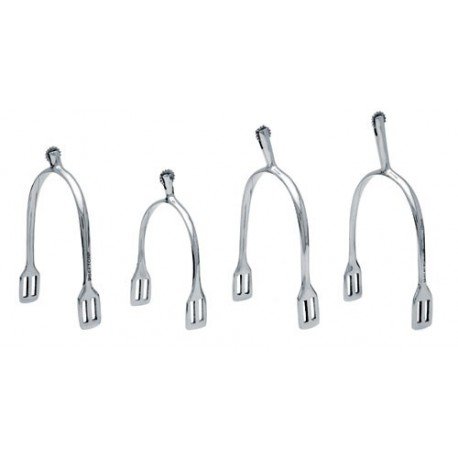 Espuela Inglesa Sefton Mujer Punta Recta Inoxidable Con Ruleta Con Pinchos (par) Gallo Medida:40 Mm