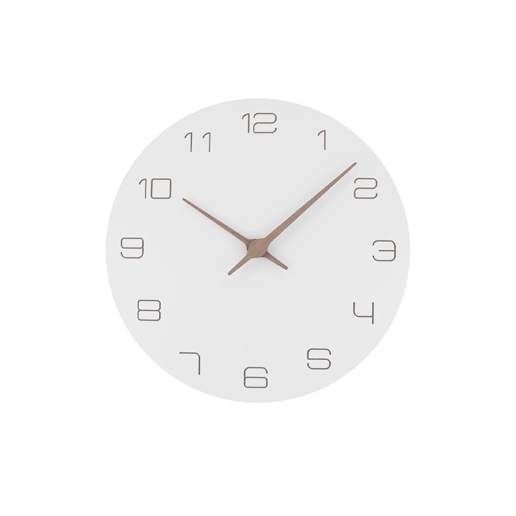 Horloge à quartz en bois TUSUOD pour une chambre à coucher zen