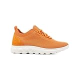 Geox D Spherica A, Zapatillas Mujer, Naranja, 42 EU