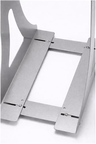Image of 587839 Classic Computer Tower Stand CPU Holder Under Desk Mount Suspension Chassis Bracket Chassis Support Wall Mount Desktop Host Support Adjustable Wall PC Mount CPU Stand - Grey