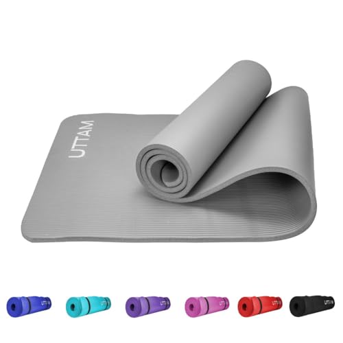 UTTAM Yoga Mat | Multi-Purpose Extra Thick Foam Exercise Mats | Stretching,...