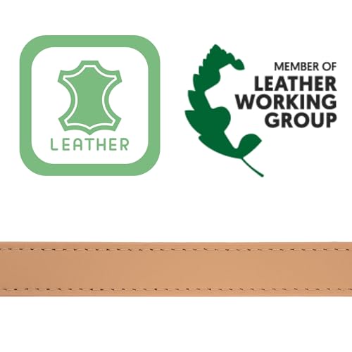 FASHIONGEN - Woman Italian Leather Belt, 2 cm width Ladies Belt for dress, pants, LINDA4