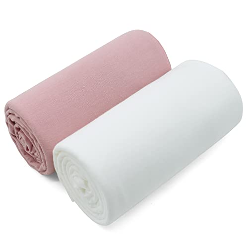 Image of Aijoviko Newborn Photography Props Baby Photo Props Wrap Blanket for Baby Boys Girls(Blush&Ivory)