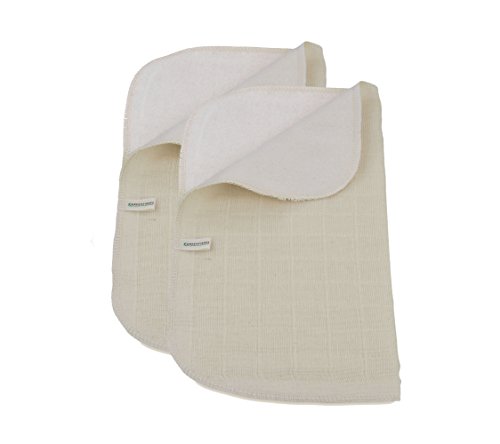 Green Fibres - Set di 2 panni in cotone organico