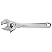 Klein Tools 507-12 Adjustable Wrench, Extra Capacity Jaw Forged Drive Wrench with High Polish Chrome Finish, 12-Inch