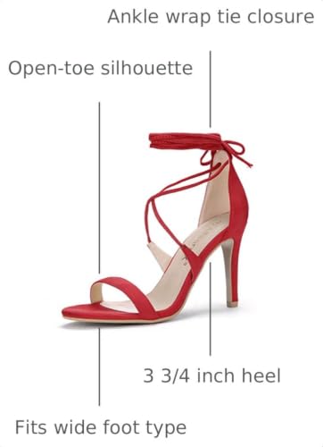Allegra K Allegra K Women's Stiletto Heel Lace-up Sandals