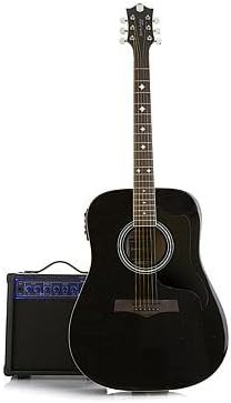 Randy Jackson Studio Series Premiere Acoustic-Electric 23-piece Guitar Package with Bonus microSD Card - Black Diamond Crush