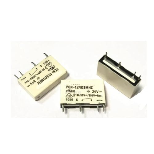 Relé PCN-124D3MHZ 24VDC 3A mini relevador de 4 pines para proyectos electrónicos 10 uds
