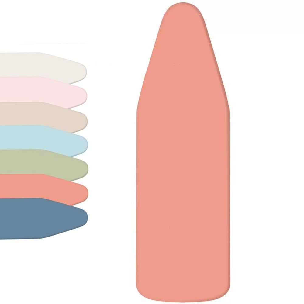 Funda para tabla de planchar de alta calidad, resistente al calor y a las manchas, ajuste universal, 90 x 30 a 140 x 50 cm, bordes elásticos, ideal para planchas de vapor, diseño de color sólido