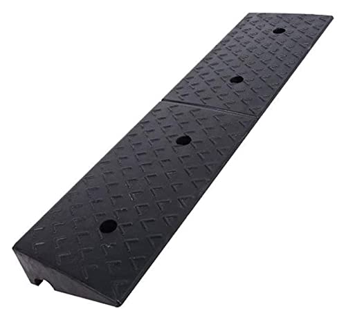 LQX Rampas de goma de 5 a 12 cm, rampas para vehículos de supermercado, rampas de carga al aire libre (tamaño: 100 x 25 x 12 cm) Cover