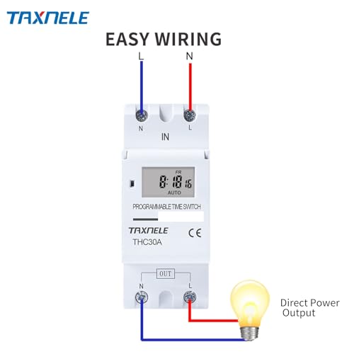 Temporizador programable semanal de 2 cables para solucionar picos de consumo en 48V 2