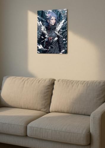 Image of NIJUKA Anime Printed Metal sheet Poster For Home And Room Decoration | For Anime Art Fans Boys And Girls (Akatsuki 3 member)