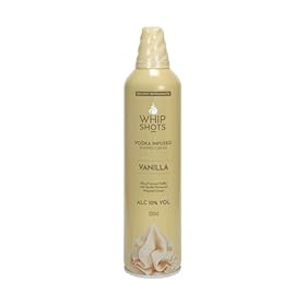 VANILLA WHIPSHOTS | Vodka Infused Whipped Cream | 10% ABV | 200ml | Party like Cardi B | Made to be shared | Shots, Cocktails, Boozy Brunch, Party – Whipshots