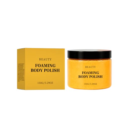 Exfoliante corporal espumoso y suave; crea una espuma rica y cremosa para una piel tersa y suave; apto para la rutina diaria de ducha; 150 g
