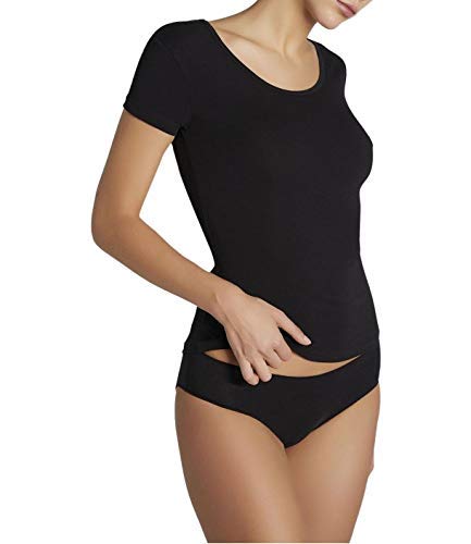 Sous-vêtement Thermique Manches Courtes Col V - Pour Homme/Femme | Hiver, Polyester/Élasthanne, Chauffant
