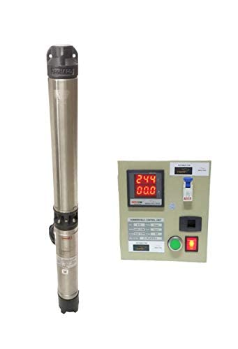 V Guard Submersible Pump 1HP for 3 inch, V-3, 80mm Borewell with Digital Control Panel (13 Stage, Multicolour)