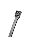 Panduit ILT2S-C0 Belt-Ty in-Line Locking Tie, Standard, 8.3" Length, Weather Resistant Nylon 6.6, Black (Pack of 100)
