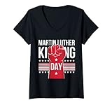 Journée Martin Luther King T-Shirt avec Col en V