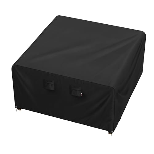 iBirdie Outdoor Patio Furniture Set Covers 54 x 54 inch fit 4 x 4 ft 54 52 50 inch Wide Waterproof Weatherproof Square Cover Heavy Duty 600D for Outside Dining Table and Chairs