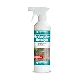 HOTREGA Grabsteinreiniger 500ml | Selbsttätiger Steinreiniger für Naturstein Grabmale Marmor Keramik Bronze | Säure- und chlorfrei | Gebrauchsfertig