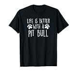 Photo Gallery pit bull mom life is better with pit bull dog lover dog lover women maglietta Photo Gallery pit bull mom life is better with pit bull dog lover dog lover women maglietta