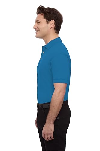 Blue Generation BG2201 Polo para hombre de algodón pique manga corta miniatura 3