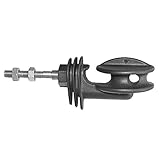 Kerbl Super Eckisolator metr.Gewinde f. Seil, Litze + Draht, 10 Stück