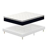 ensemble lit matelas sommier 160x200 pas cher Stabilité exceptionnelle : Sommier 140x190, grâce à une conception intégrée unique, une structure de pieds renforcée et des joints anti-bruit, nous évitons les bruits de grincement ou de glissement du sommier à lattes, ce qui garantit une stabilité silencieuse sans oscillation tout en prévenant efficacement la déformation de la structure.
