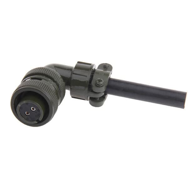 GXMRHWY Military Spec Connectors MS3108A14S-9S Right Angle Female Plug 2 Pin Solder Circular Connector