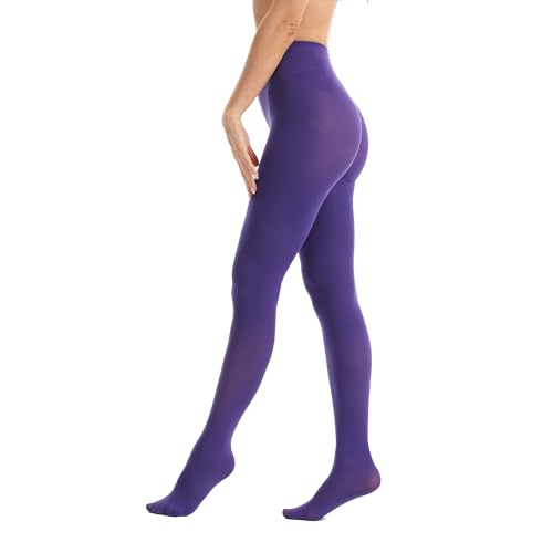 Women's 80 Denier Opaque Tights-Premium Microfiber Pantyhosewith Run-Resistant Technology,Ultra Soft & Stretchy Hosiery