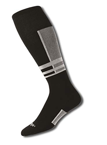 Thorlos Unisex Ultra Thin Skiing Over-the-calf Socks, Powder White, Large