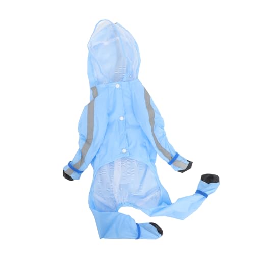 Garneck Dog Poncho Raincoat Waterproof Full Coverage Small to Medium Dogs Pet Rain Coat Pockets