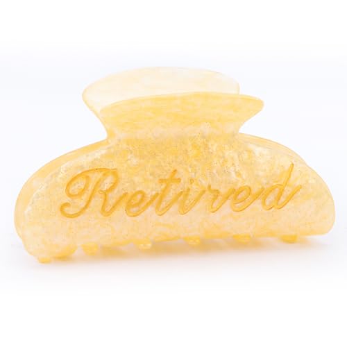 Canitor Retirement Gift For Woman Classy Retired Hair Claw Clips For Thick Thin Hair Women Happy...