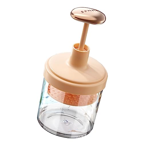 EXQUIMEUBLE 泡立て器 フェイスクレンジング用 シンプルデザイン 手動 シャワージェル製造ボトル ピンク バスルーム用品