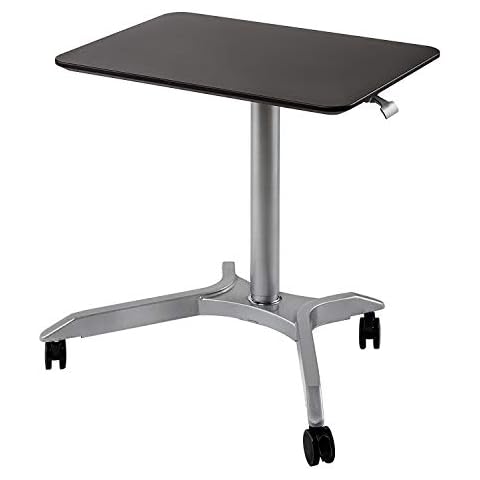 Seville Classics Airlift XL 71 cm pneumatisch mobiler Steh-Sitz , espresso Höhenverstellbarer Tisch Cover