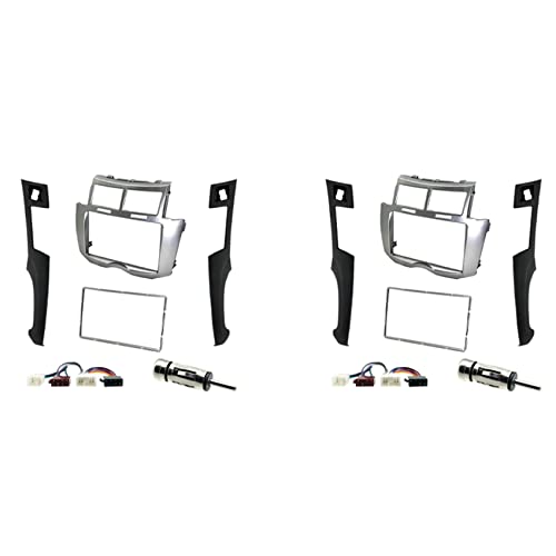 Fascias de lunette 2 Din Vitz Platz pour un tableau de bord modernisé en voyage