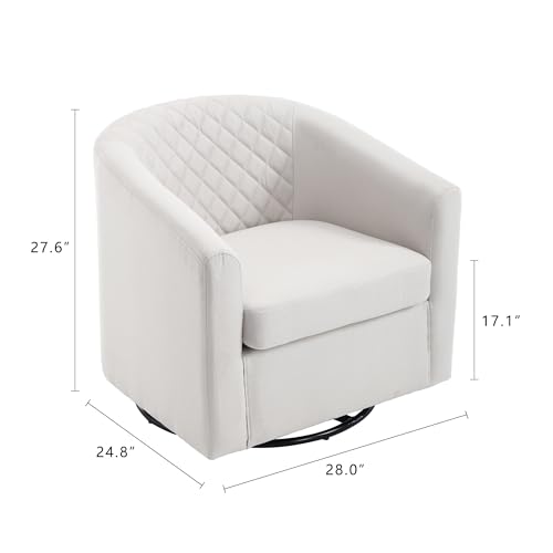Sillón Plegable Redondo Beige miniatura 3